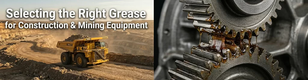 Selecting the Right Grease for Construction & Mining Equipment