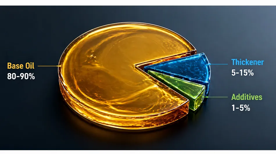 What is base oil used in grease