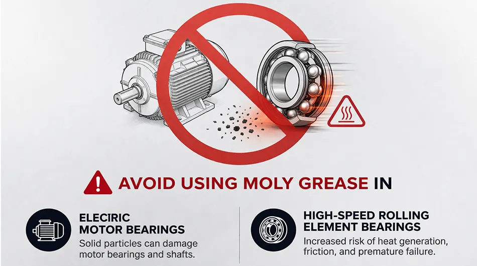 When You Should NOT Use Moly Grease