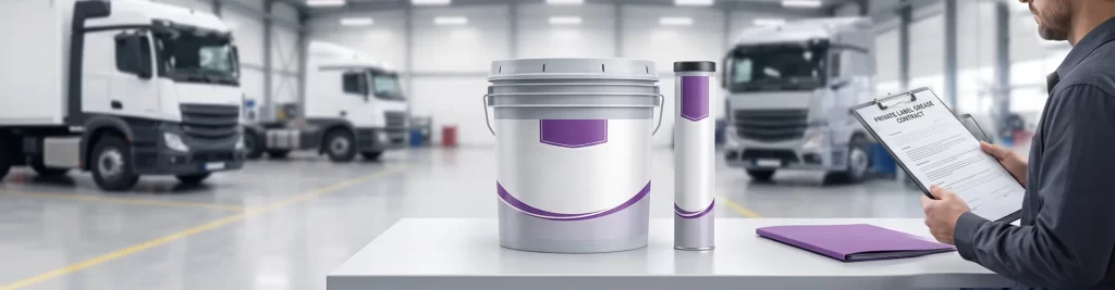 Private label grease partnership for fleet maintenance and long-term supply