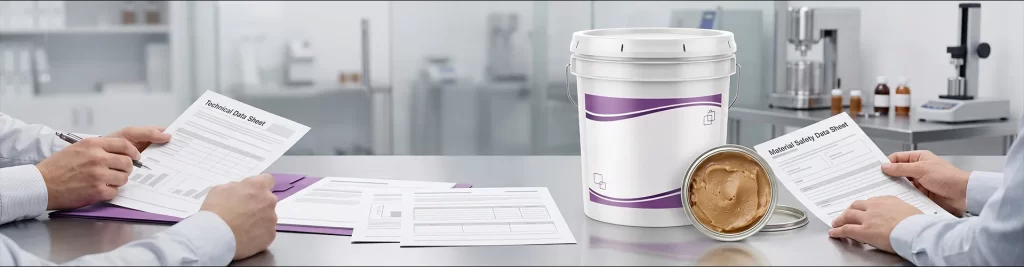 Technical documentation helping build trust for a private label grease brand