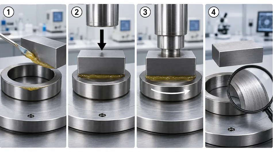 How Timken OK Load Test works in grease testing with ring block load and scoring check