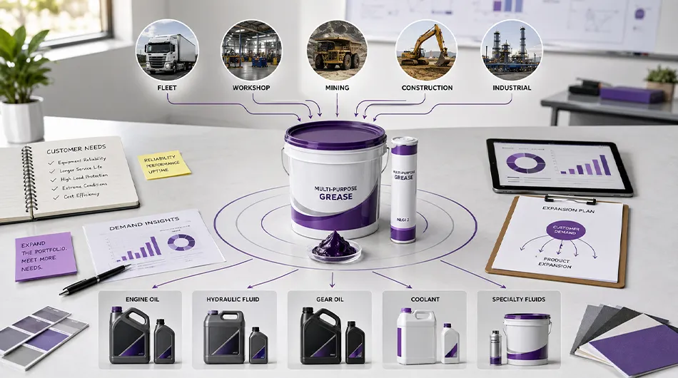 Customer demand guiding lubricant brand expansion beyond grease Customer demand guiding lubricant brand expansion beyond grease