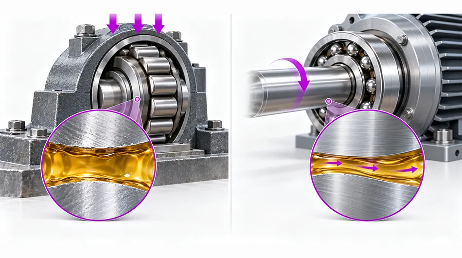 Base oil viscosity difference in high load and high speed grease selection Base oil viscosity difference in high load and high speed grease selection