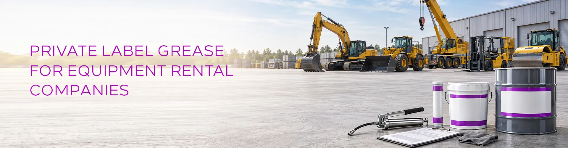 Private Label Grease for Equipment Rental Companies